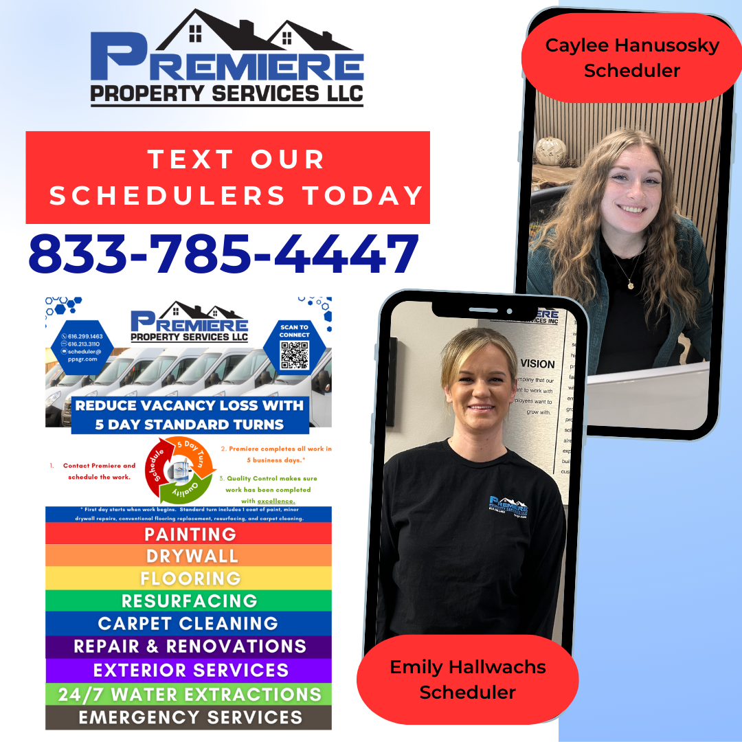 Text Our Schedulers: Your Direct Line to Premiere Property Services