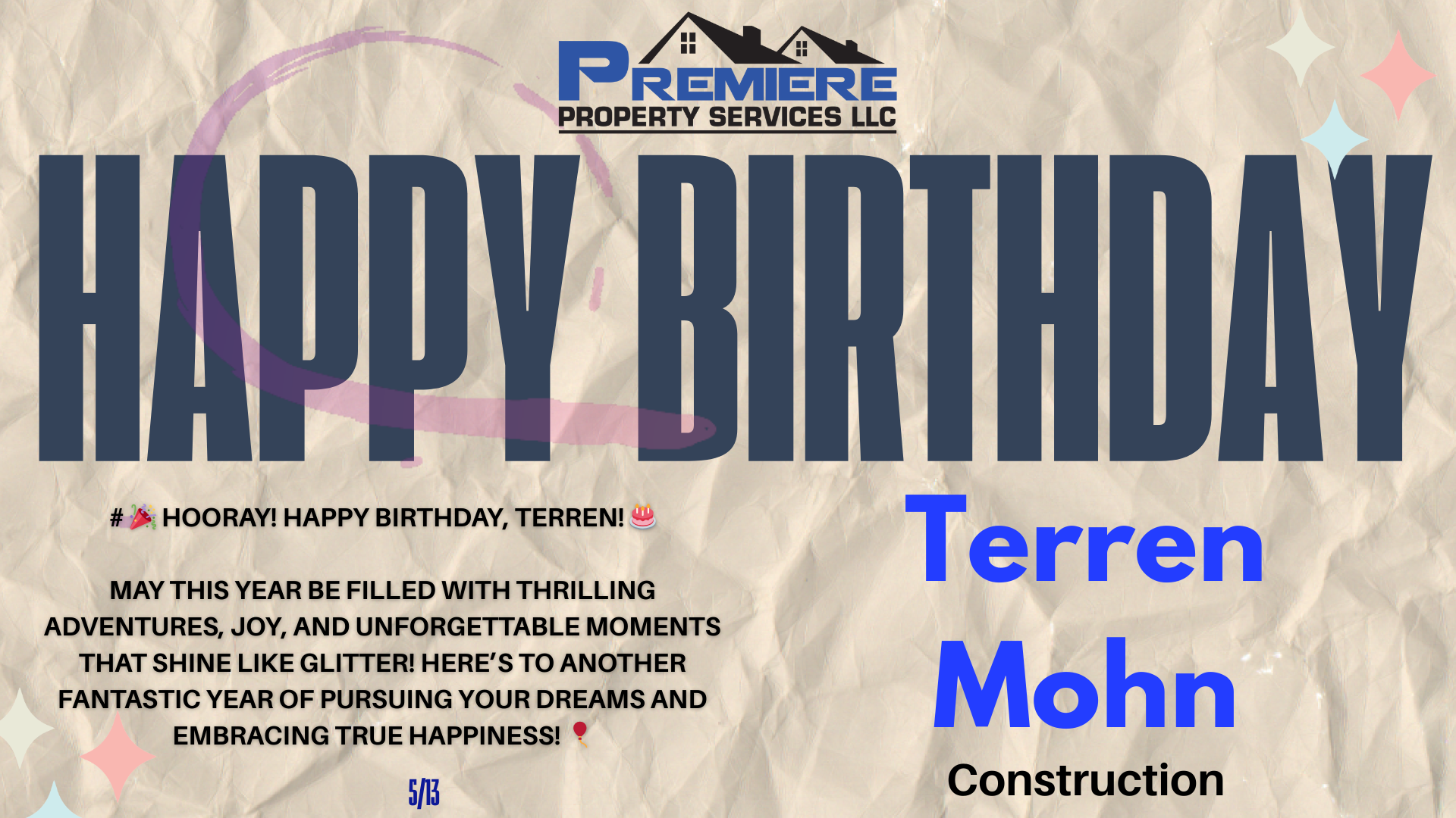 Celebrating Terren Mohn: A Valued Member of Our Construction Team