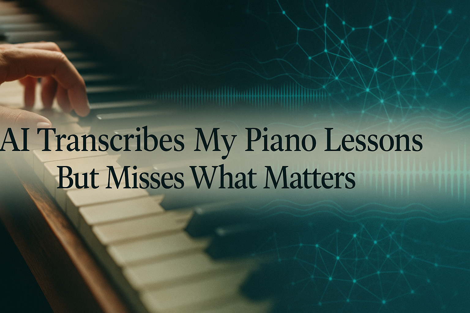 AI Transcribes My Piano Lessons But Misses What Matters