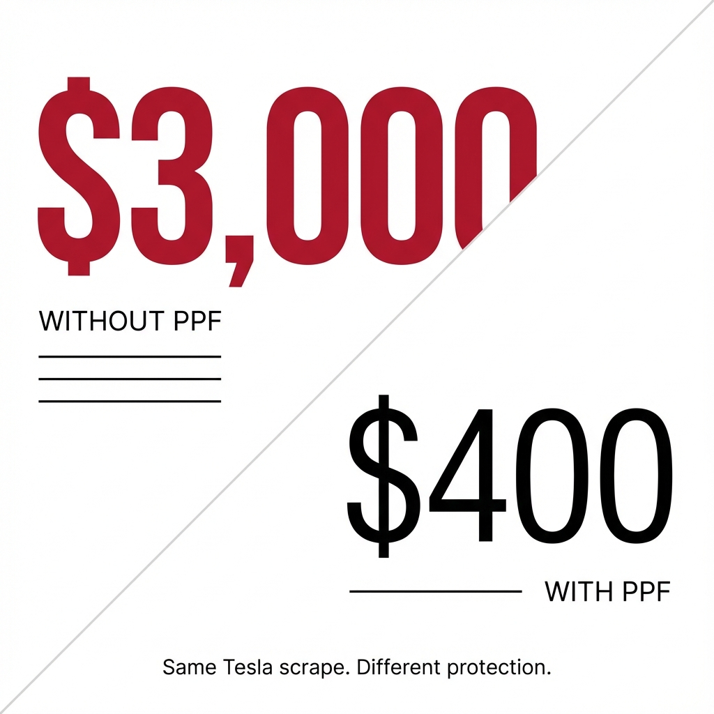 The $400 Garage Scrape That Should Have Cost $3,000: What PPF Actually Protects (And What Destroys It)
