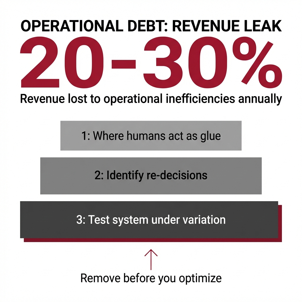 How to Identify and Eliminate Invisible Operational Debt Before It Breaks Your Business