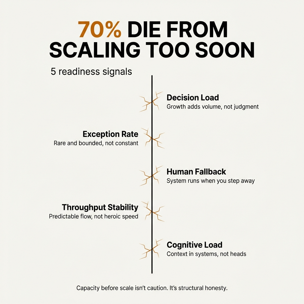 Why 70% of Startups Die From Premature Scaling (And How to Know If You're Ready)