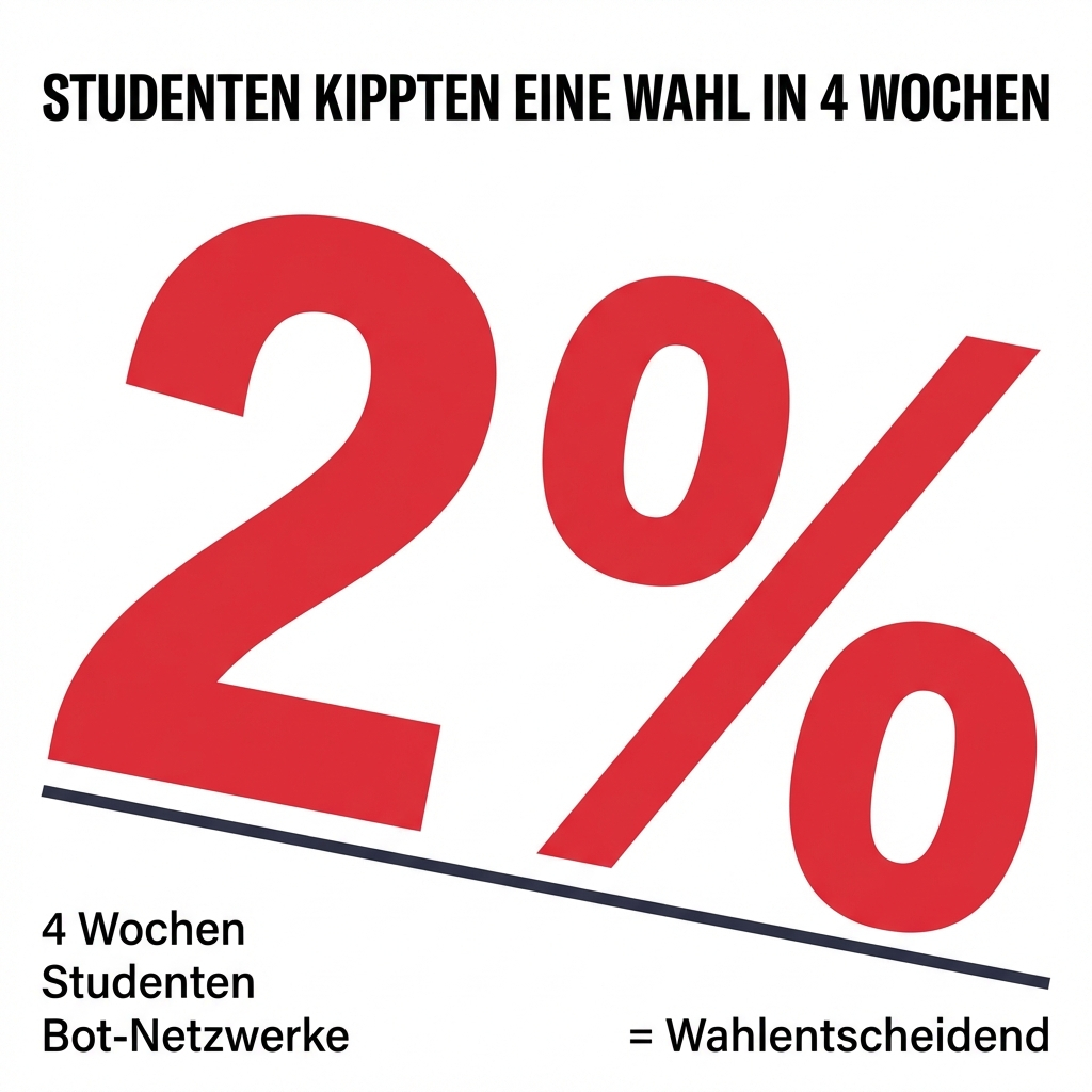 Wenn Bots Wahlen gewinnen: Die erste KI-Kriegssimulation zeigt, wie vorhersagbar Du wirklich bist