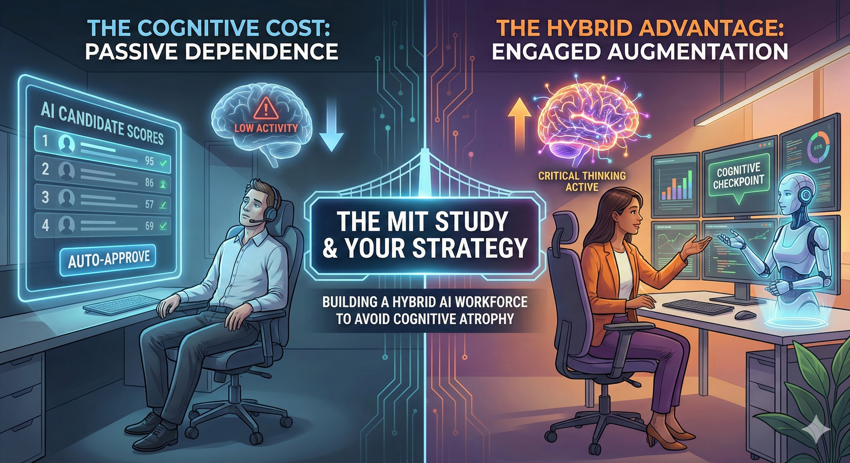 The Cognitive Cost of AI: What MIT's Brain Activity Study Means for Your Recruitment Strategy