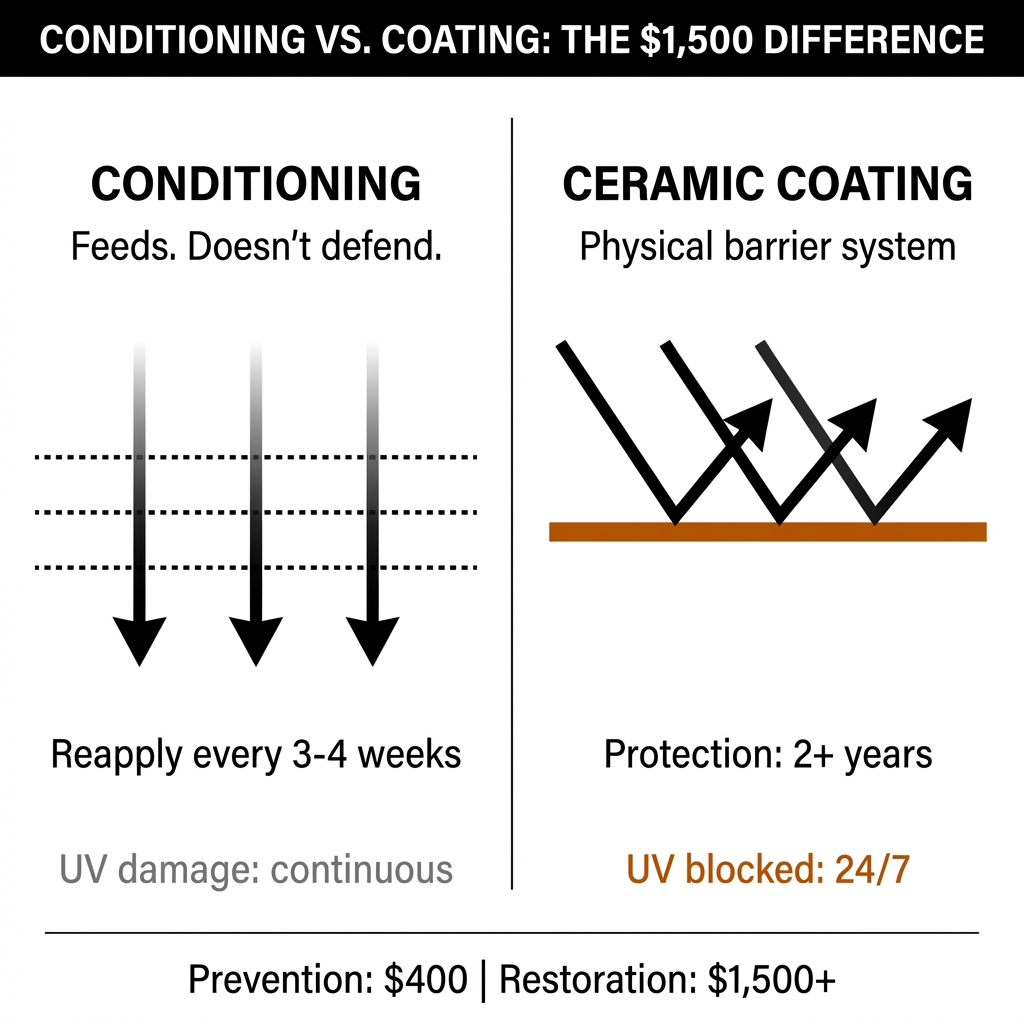 Why Your Leather Conditioner Isn't Actually Protecting Anything