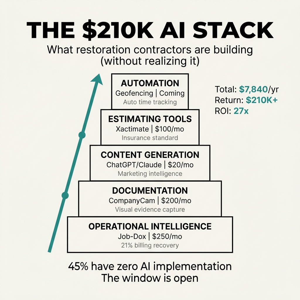 The AI Stack Restoration Contractors Are Actually Building