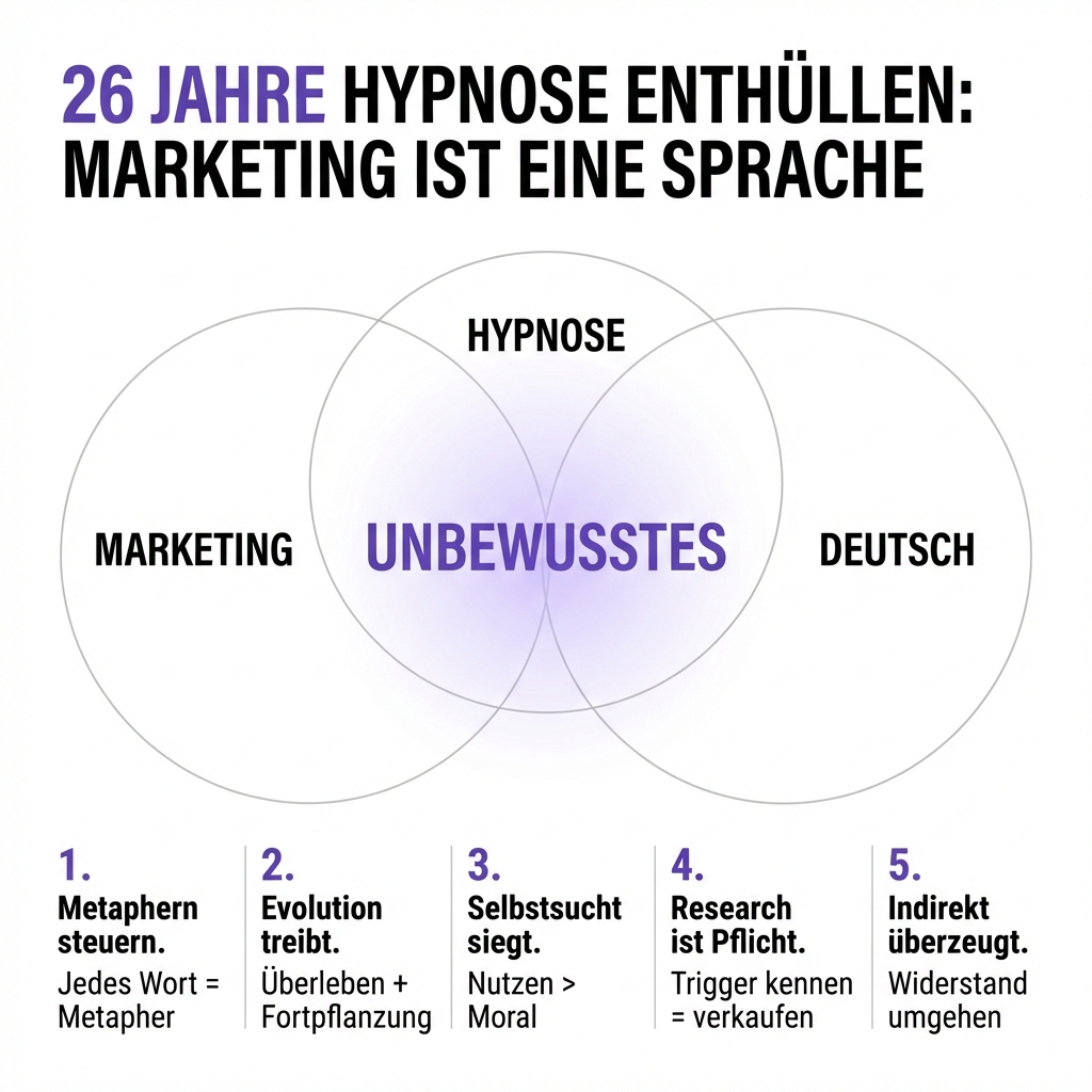Marketing, Hypnose und Deutsch: Die unsichtbare Mechanik der Sprache