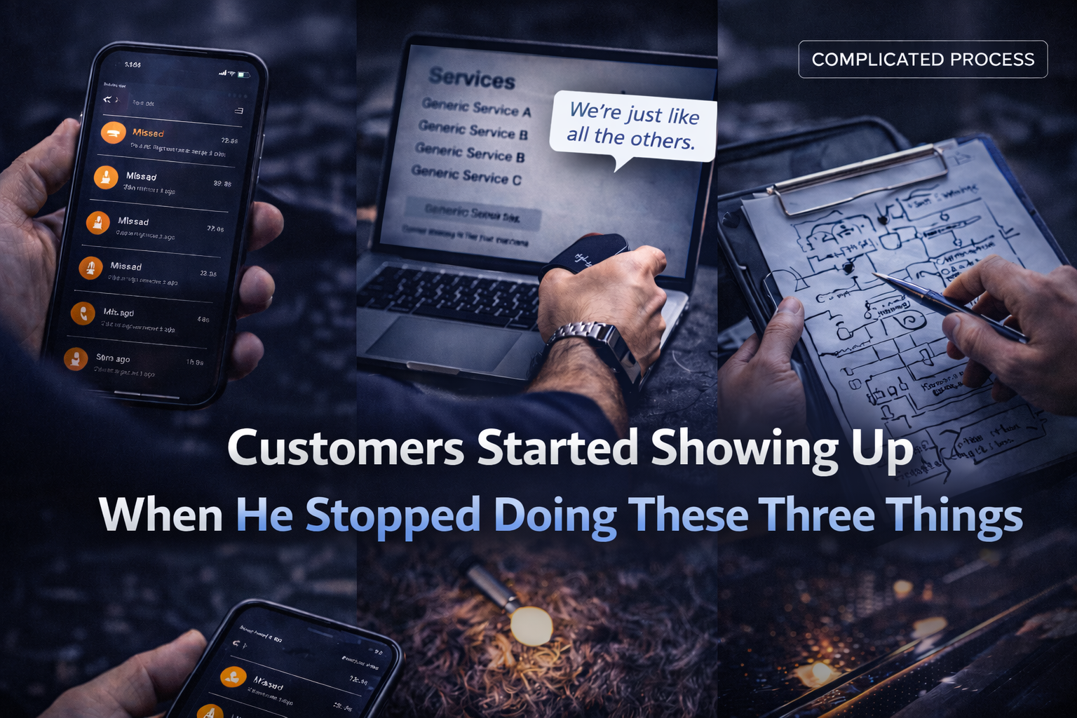 Customers Started Showing Up When He Stopped Doing These Three Things