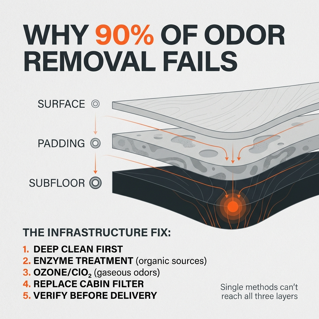 Why Most Odor Removal Fails: The Infrastructure Truth About Smoke and Pet Smells