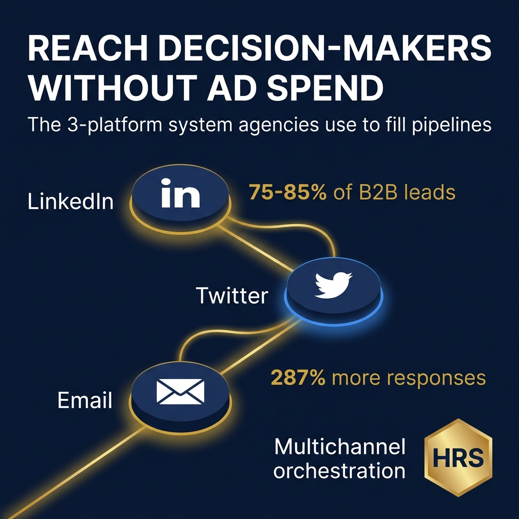 How to Connect with Decision-Makers on LinkedIn, Twitter, and Email Without Spending a Dollar on Ads