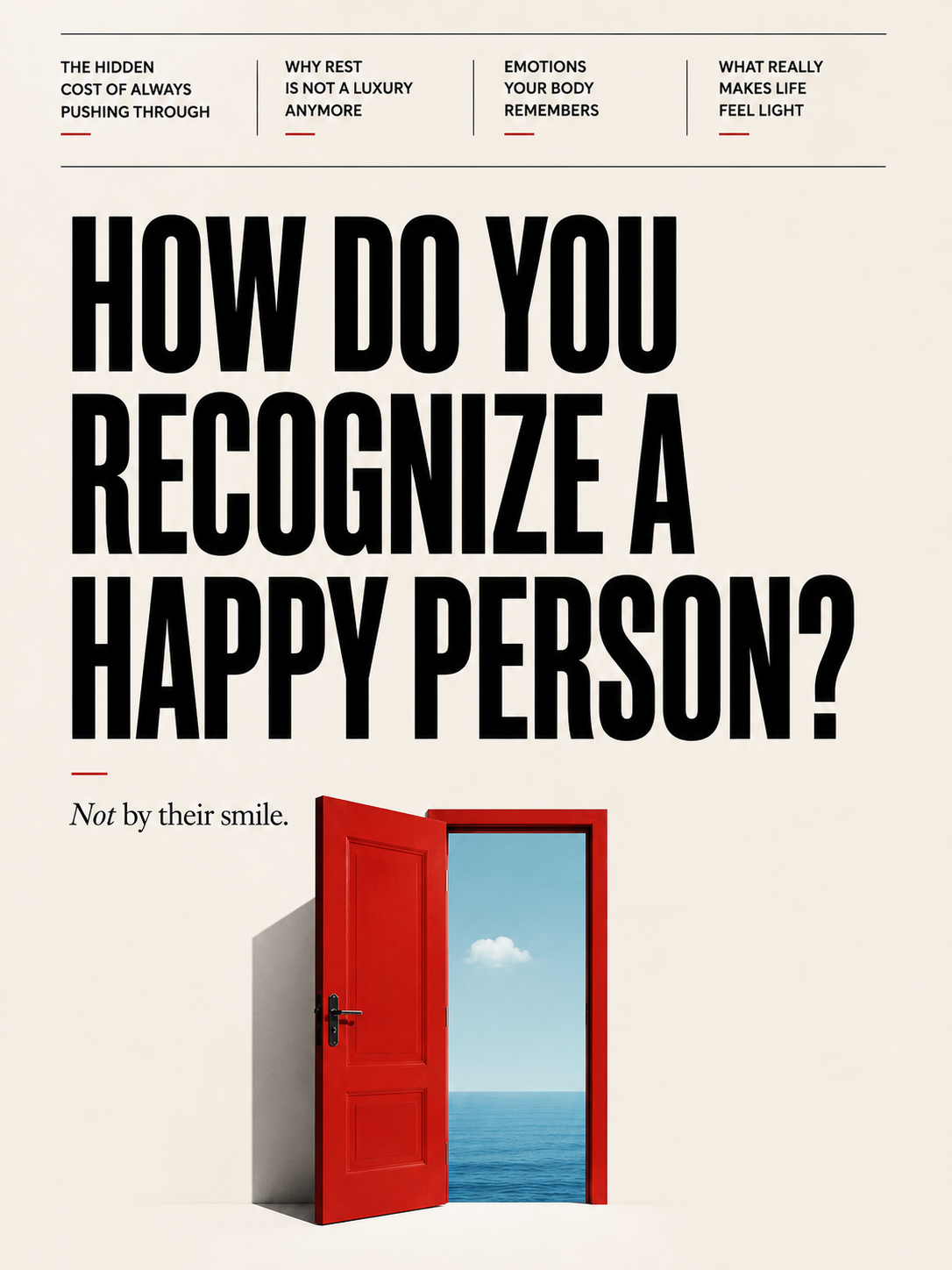 Why Healthy People Are Actually Happy People