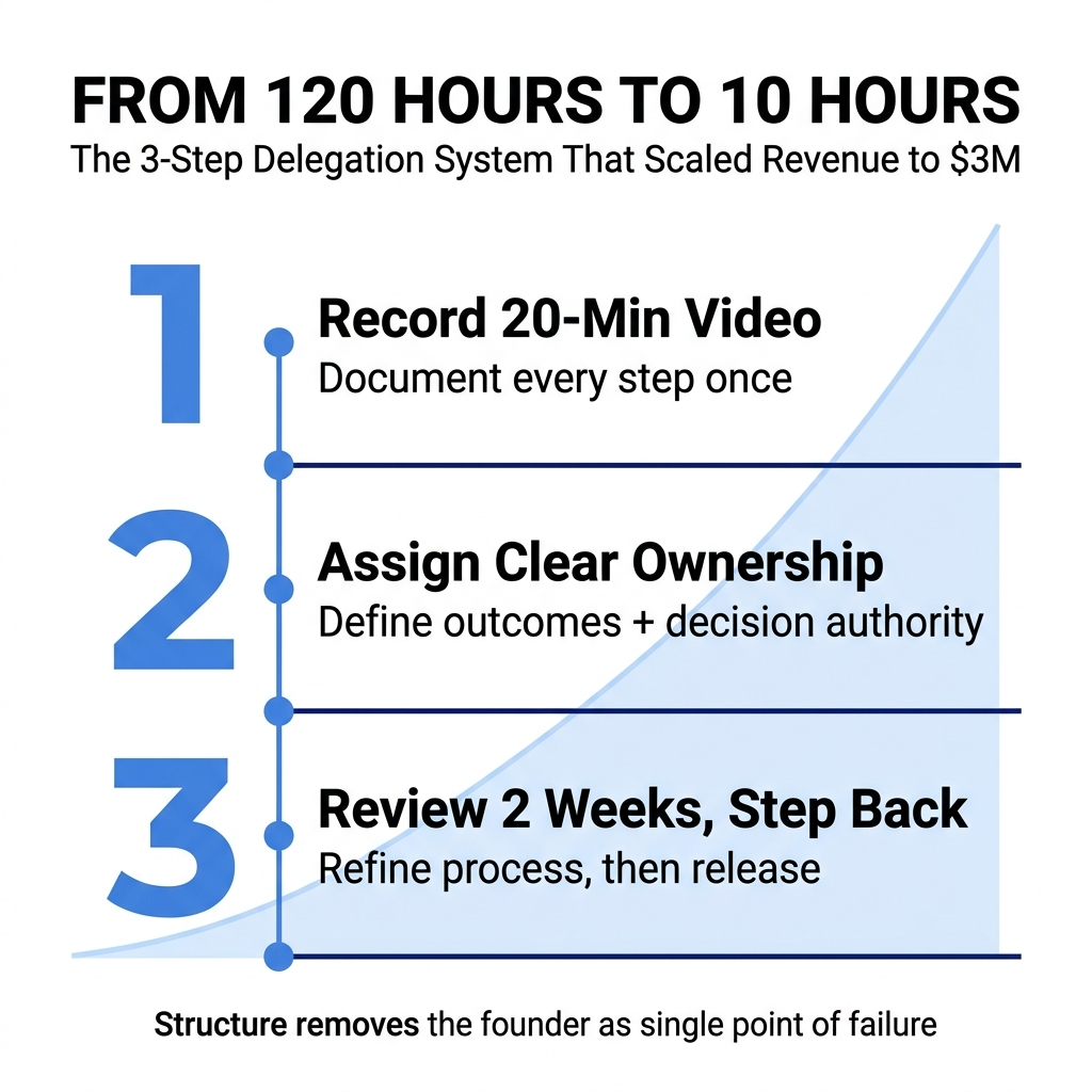How I Hand Off Work Without Losing Control: A 3-Step Process That Actually Works