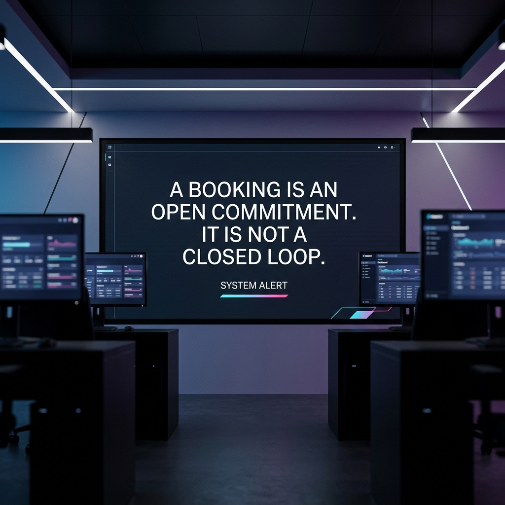 Booked Is Not Done and Governed Is Not Optional