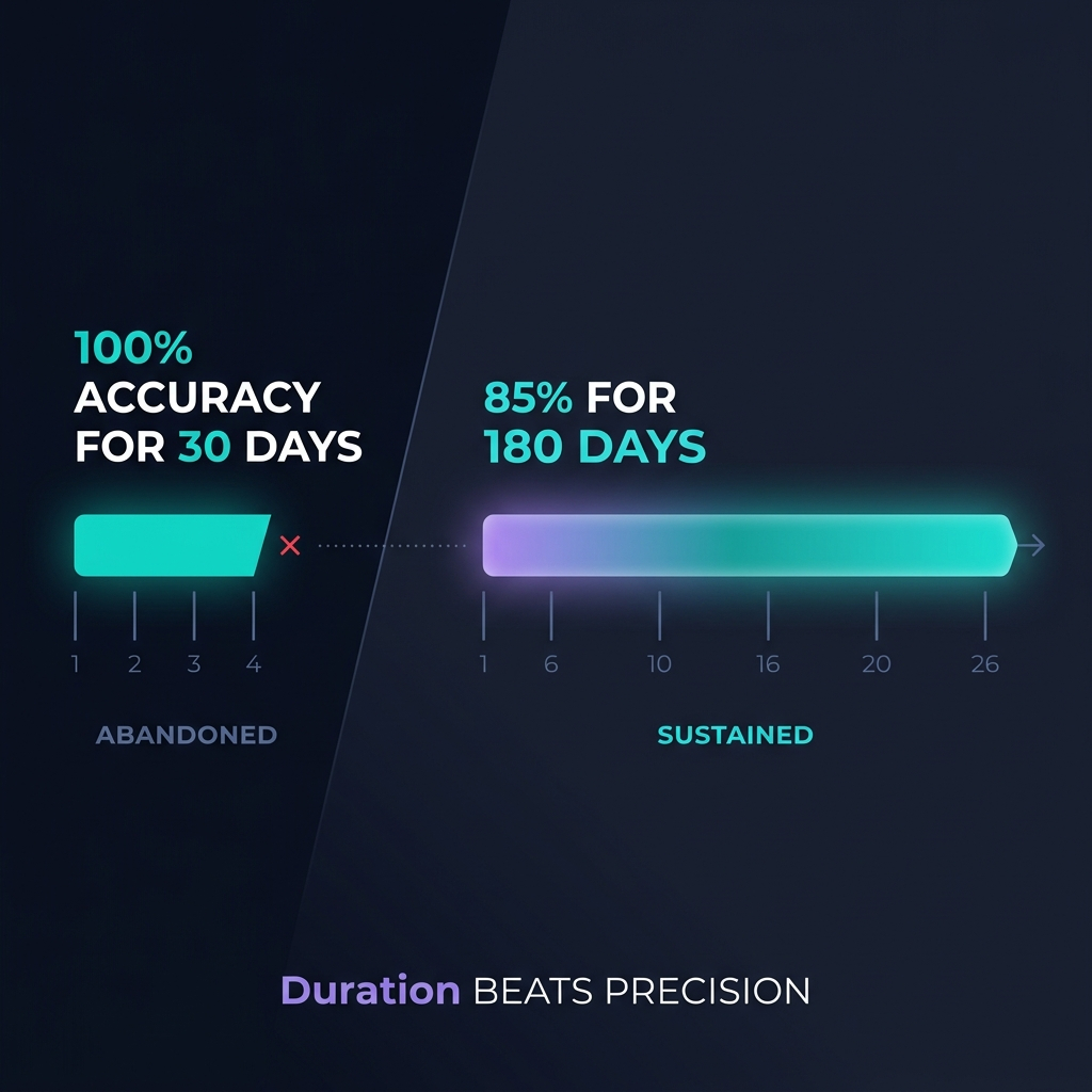 I Stopped Optimizing for Accuracy in Meal Tracking. Here's What the Data Told Me.