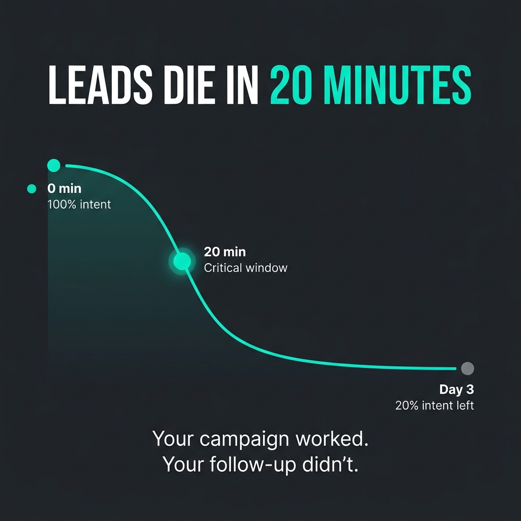 Your Leads Are Fine. Your Follow-Up Is the Leak.