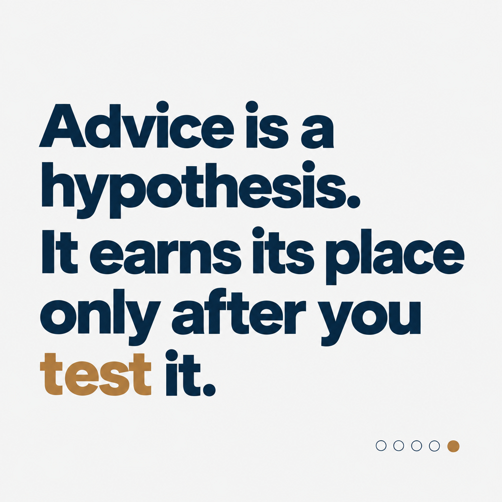 The Advice You Follow Is Slowing You Down
